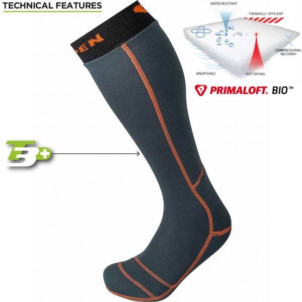 Unisex sokid vabaaja suusatamiseks Lorpen T3+ BIOWARMER Black Orange
