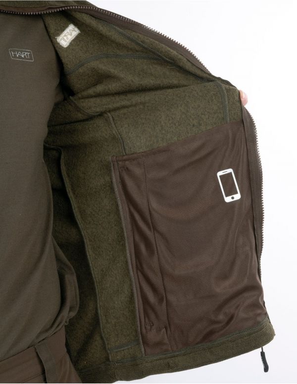 Meeste kampsun HART BAUEN-FZ - Dark Olive