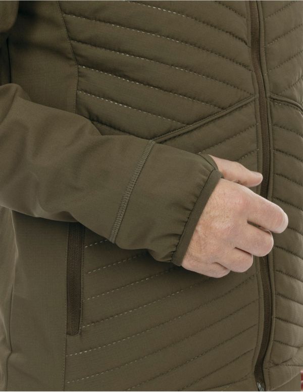 kampsun/jakk HART IBICE HOODIE hübriid - Dark Olive