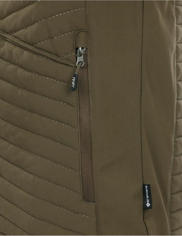 kampsun/jakk HART IBICE HOODIE hübriid - Dark Olive