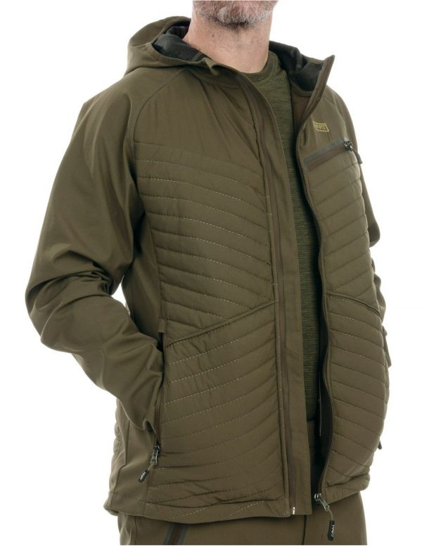 kampsun/jakk HART IBICE HOODIE hübriid - Dark Olive