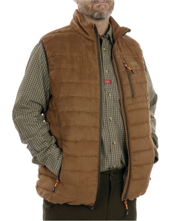 Meeste vest Hart MONTARAZ-V - Light Brown
