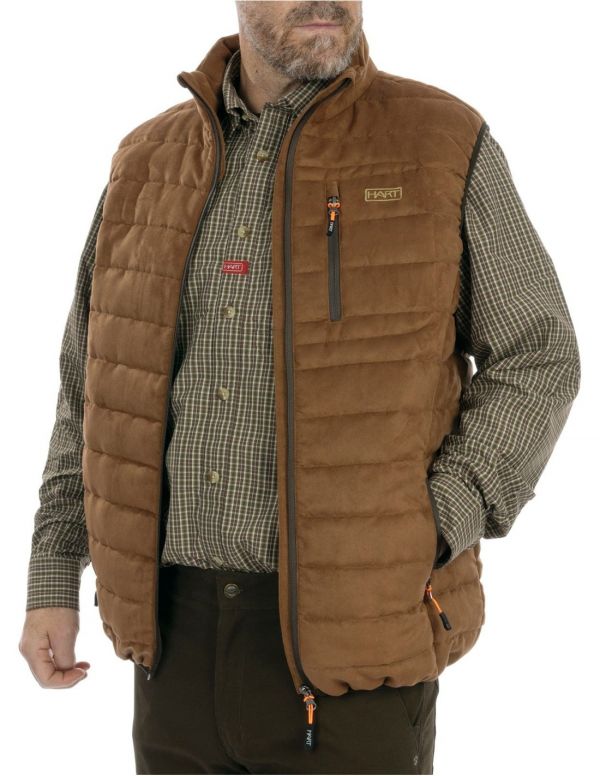 Meeste vest Hart MONTARAZ-V - Light Brown