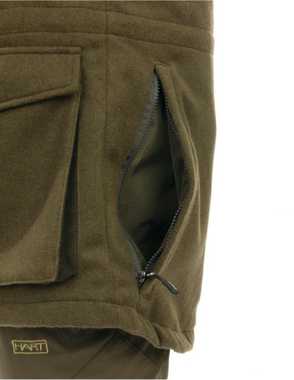 Meeste villane jope HART NATURE-J - Dark Olive