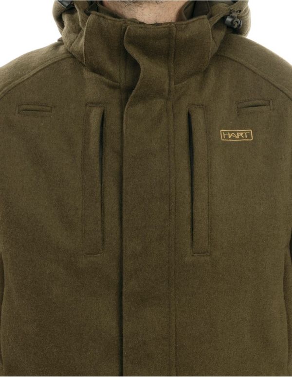 Meeste villane jope HART NATURE-J - Dark Olive