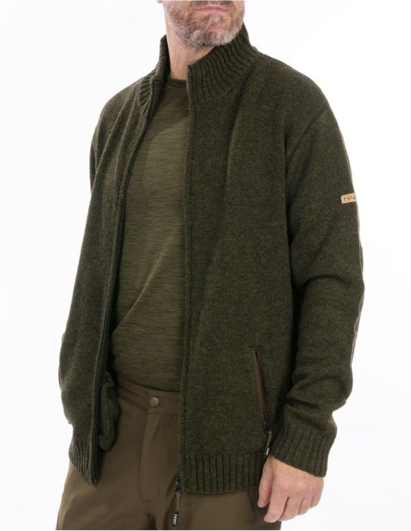 Villane kardigan HART Nevis FZ - Dark Olive