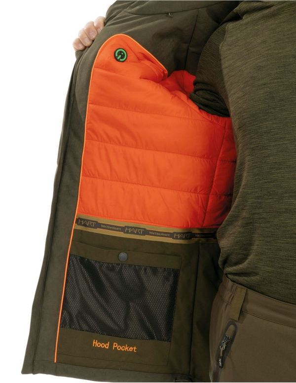 Soojustatud klassikaline jope HART TAUNUS WR J - Dark Olive